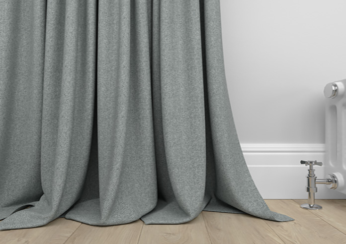 Soft Chevron, Soft Black - Made to Measure Curtains - Image 6